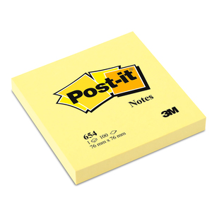 NOTAS ADHESIVAS POST IT AMARILLO 3X3 100H 1U NOTAS ADHESIVAS POST IT AMARILLO 3X3 100H 1U