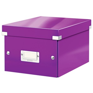 CAJA LEITZ (PLEGABLE, MEDIANA, WOW MORADO)