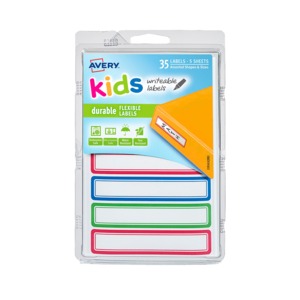 ETIQ RECTANGULAR DURABLE P/NINOS 35U ETIQ RECTANGULAR DURABLE P/NINOS 35U