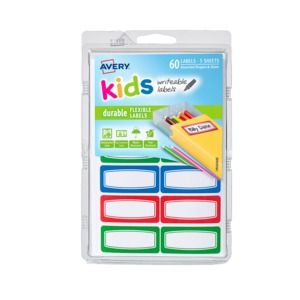 ETIQ RECTANGULAR DURABLE P/NINOS 60U ETIQ RECTANGULAR DURABLE P/NINOS 60U