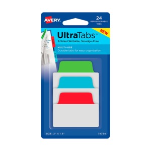 ETIQ.MINI ULTRA TABS COL. PRIMARIOS 24U ETIQ.MINI ULTRA TABS COL. PRIMARIOS 24U