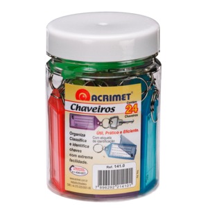 LLAVEROS ACRIMET (PLASTICOS,24 PZS, COLORES)