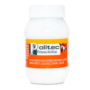 PINTURA ACRILICA BLANCO TITANIO POLITEC N301 100ML PZ PINTURA ACRILICA BLANCO TITANIO POLITEC N301 100ML PZ
