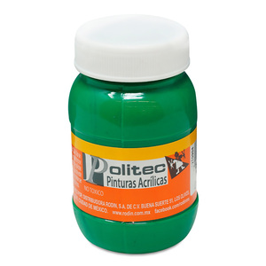 PINTURA ACRILIICA VERDE CLARO POLITEC N312 100ML