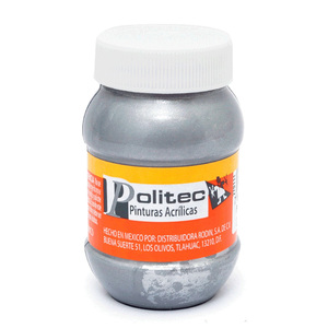 PINTURA ACRILIICA PLATA POLITEC L-700 100ML PZ