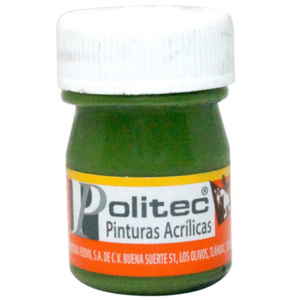 PINTURA ACRILICA VERDE HOJA POLITEC 20ML PZ