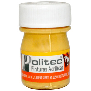 PINTURA ACRILICA AMARILLO POLITEC 20ML PZ PINTURA ACRILICA AMARILLO POLITEC 20ML PZ