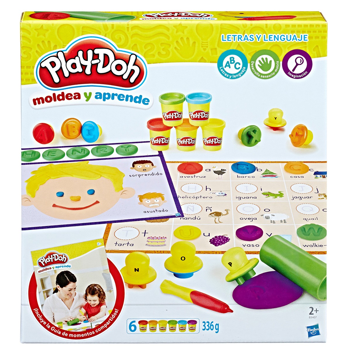 SET PLAY DOH LETRAS Y LENGUAJE 6 COLORES SURTIDOS