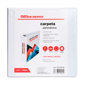 CARPETA, 3 ARILLOS EN  O , TAMANO CARTA, 2.0 PULG CARPETA, 3 ARILLOS EN  O , TAMANO CARTA, 2.0 PULG