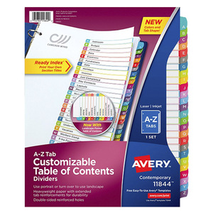 SEPARADOR PREDISEÑADO CON PESTAÑAS MULTICOLOR ALFABÉTICO SEPARADOR PREDISEÑADO CON PESTAÑAS MULTICOLOR ALFABÉTICO