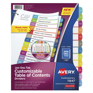 SEPARADOR PREDISEÑADO CON PESTAÑAS MULTICOLOR MENSUAL SEPARADOR PREDISEÑADO CON PESTAÑAS MULTICOLOR MENSUAL