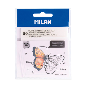 NOTAS ADHESIVAS MILAN 3 X 3 TRANSLUSIDAS 80H NOTAS ADHESIVAS MILAN 3 X 3 TRANSLUSIDAS 80H