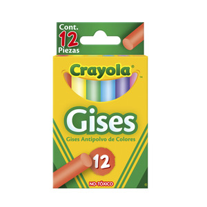 YESOS CRAYOLA COLORES 12U YESOS CRAYOLA COLORES 12U