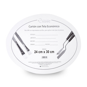 CARTON C/TELA OVAL 24X30 CM PZ CARTON C/TELA OVAL 24X30 CM PZ