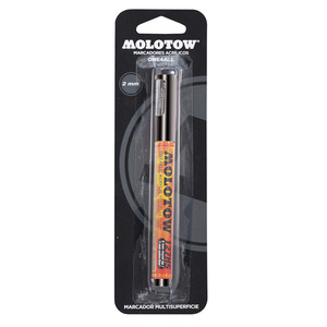 MARCADOR ACRILICO MOLOTOW 2MM NEGRO B/1 MARCADOR ACRILICO MOLOTOW 2MM NEGRO B/1