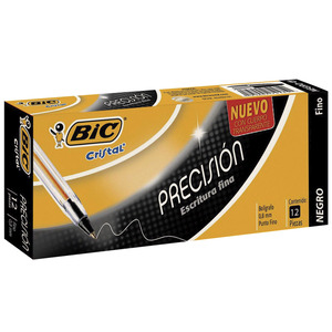 BOLIGRAFOS PREC 0.8 12U NEGRO BOLIGRAFOS PREC 0.8 12U NEGRO