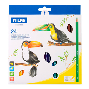LAPICES DE COLOR MILAN HEXAGONALES 12U LAPICES DE COLOR MILAN HEXAGONALES 12U