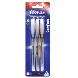 BOLIGRAFO COMFORT AZ/NEG/RO BLISTER 3 UNIDADES BOLIGRAFO COMFORT AZ/NEG/RO BLISTER 3 UNIDADES