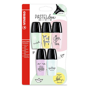 RESALTADOR STABILO BOSS PASTEL MINI 5U RESALTADOR STABILO BOSS PASTEL MINI 5U