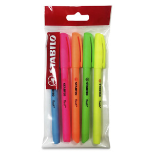 RESALTADOR STABILO FLASH 5PK RESALTADOR STABILO FLASH 5PK