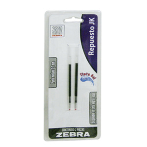 REPUESTO ZEBRA JK 0.7 MM AZUL 2U REPUESTO ZEBRA JK 0.7 MM AZUL 2U