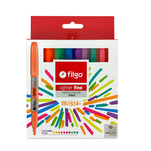 MARCATEXTO FILGO FLUORECENTE FINO 10U MARCATEXTO FILGO FLUORECENTE FINO 10U