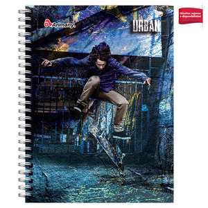 CUADERNO ESPIRAL ARIMANY URBAN MULTIMATERIA 180H (PASTA DURA) CUADERNO ESPIRAL ARIMANY URBAN MULTIMATERIA 180H (PASTA DURA)