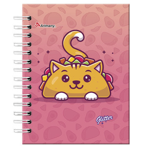 CUADERNO ESPIRAL ARIMANY FRANCES GLITTER MULTIMATERIA 150H CUADERNO ESPIRAL ARIMANY FRANCES GLITTER MULTIMATERIA 150H