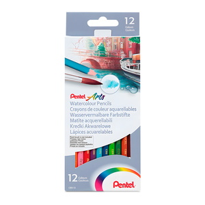 LAPICES DE COLORES PENTEL ACUARELABLES 12U LAPICES DE COLORES PENTEL ACUARELABLES 12U