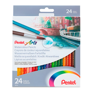 LAPICES DE COLORES PENTEL ACUARELABLES 24U LAPICES DE COLORES PENTEL ACUARELABLES 24U