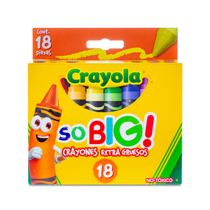 CRAYONES CRAYOLA SO BIG EXTRA JUMBO 18U CRAYONES CRAYOLA SO BIG EXTRA JUMBO 18U