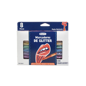 MARCADORES CRAYOLA ALTERNATIVE GLITTER 8U MARCADORES CRAYOLA ALTERNATIVE GLITTER 8U