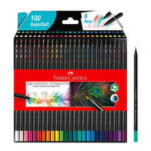 LAPICES DE COLORES FABER CASTELL SUPERSOFT 100U LAPICES DE COLORES FABER CASTELL SUPERSOFT 100U