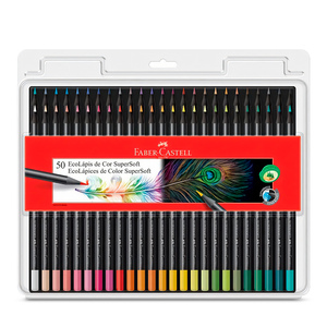 LAPICES DE COLORES FABER CASTELL SUPERSOFT 50U LAPICES DE COLORES FABER CASTELL SUPERSOFT 50U
