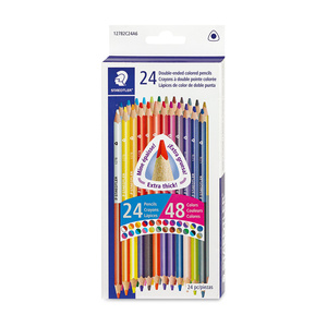 LAPICES DE COLOR STAEDTLER DOBLE PUNTA 24U (48 COLORES) LAPICES DE COLOR STAEDTLER DOBLE PUNTA 24U (48 COLORES)
