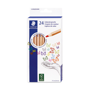 LAPICES DE COLOR STAEDTLER MADERA NATURAL 24U LAPICES DE COLOR STAEDTLER MADERA NATURAL 24U
