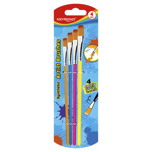 PINCELES KEYROAD PUNTA PLANA 4U PINCELES KEYROAD PUNTA PLANA 4U