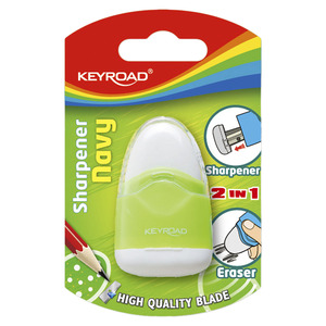 SACAPUNTAS + BORRADOR KEYROAD NAVY 1O SACAPUNTAS + BORRADOR KEYROAD NAVY 1O