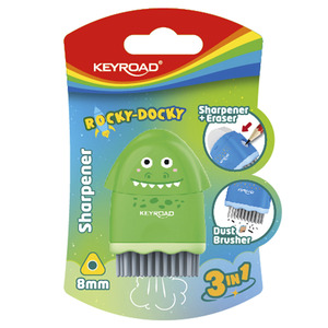 SACAPUNTAS + BORRADOR KEYROAD ROCKY - DOCKY  1O Y ESCOBA SACAPUNTAS + BORRADOR KEYROAD ROCKY - DOCKY  1O Y ESCOBA