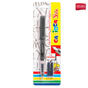 PLUMA FUENTE CARIOCA STILO + 2 CARTUCHOS PLUMA FUENTE CARIOCA STILO + 2 CARTUCHOS