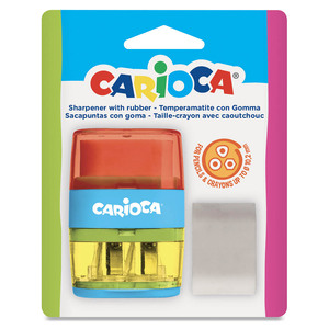 SACAPUNTAS + BORRADOR CARIOCA 2O 1U SACAPUNTAS + BORRADOR CARIOCA 2O 1U