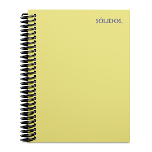 CUADERNO SOLIDO ESPIRAL 1/2 OFICIO PASTA DURA AMARILLO 100H LINEAS CUADERNO SOLIDO ESPIRAL 1/2 OFICIO PASTA DURA AMARILLO 100H LINEAS