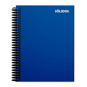 CUADERNO SOLIDO ESPIRAL 1/2 OFICIO PASTA DURA AZUL 100H LINEAS CUADERNO SOLIDO ESPIRAL 1/2 OFICIO PASTA DURA AZUL 100H LINEAS