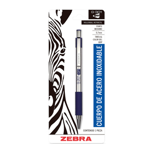 ROLLERBALL ZEBRA METALICO G-301 AZUL 1U ROLLERBALL ZEBRA METALICO G-301 AZUL 1U