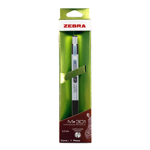 PORTAMINAS METALICO ZEBRA M-301 0.5 MM NEGRO ESTUCHE METALIZADO 1U PORTAMINAS METALICO ZEBRA M-301 0.5 MM NEGRO ESTUCHE METALIZADO 1U