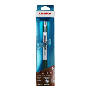 BOLIGRAFO METALICO ZEBRA ZEBRA F-301 FINO VERDE ESTUCHE METALIZADO 1U BOLIGRAFO METALICO ZEBRA ZEBRA F-301 FINO VERDE ESTUCHE METALIZADO 1U