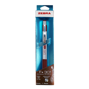 BOLIGRAFO METALICO ZEBRA ZEBRA F-301 FINO VINO ESTUCHE METALIZADO 1U BOLIGRAFO METALICO ZEBRA ZEBRA F-301 FINO VINO ESTUCHE METALIZADO 1U