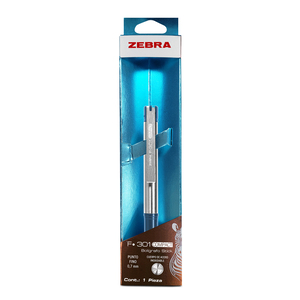 BOLIGRAFO METALICO ZEBRA ZEBRA F-301 COMPACT AZUL ESTUCHE METALIZADO 1U BOLIGRAFO METALICO ZEBRA ZEBRA F-301 COMPACT AZUL ESTUCHE METALIZADO 1U