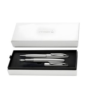 SET PLUMA FUENTE Y BOLIGRAFO JAZZ NOBLE ELEGANCE PLATA SET PLUMA FUENTE Y BOLIGRAFO JAZZ NOBLE ELEGANCE PLATA