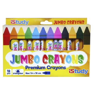 CRAYONES ISTUDY JUMBO TRIANGULAR 12U CRAYONES ISTUDY JUMBO TRIANGULAR 12U